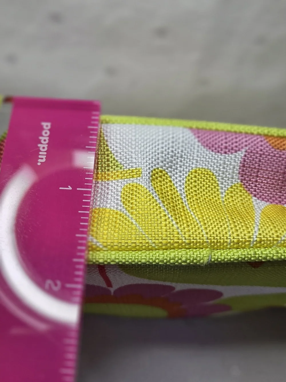 Clinique Floral Cosmetic Pouch in Lime Green, Pink & Orange